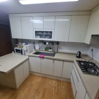 싱크대필름시공 관련 싱크대리폼 작업 사진
